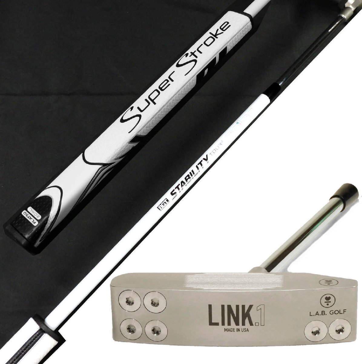 カスタムパター ◆ L.A.B. GOLF ( ラブ・ゴルフ ) LINK.1◆34インチ◆ ピン◆STABILITY TOUR2 Polar◆ SuperStroke FLAT SO 2.0XL拍卖