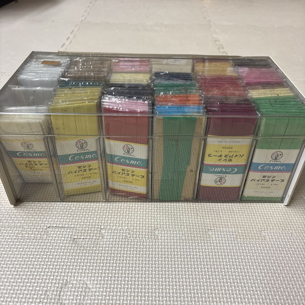 未使用あり デシン バイアステープ レーヨン100% 2.75m 大量まとめ売り 154点セット 昭和レトロ拍卖