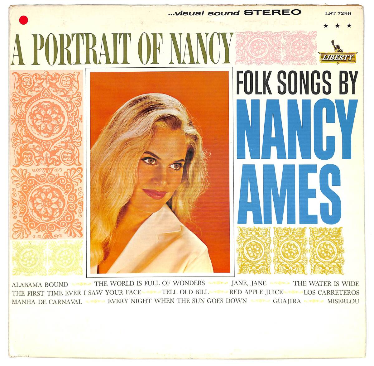 g6637/LP/米/Nancy Ames/A Portrait Of Nancy/Folk Songs By Nancy Ames拍卖