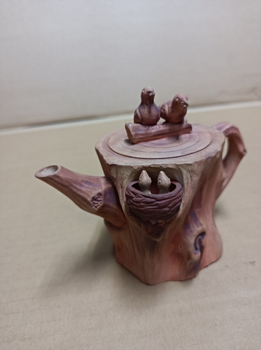 中国茶 ◆ 急須 ◆ 切株 ◆ 幅13 奥7.5 縦10 【保管 103】拍卖