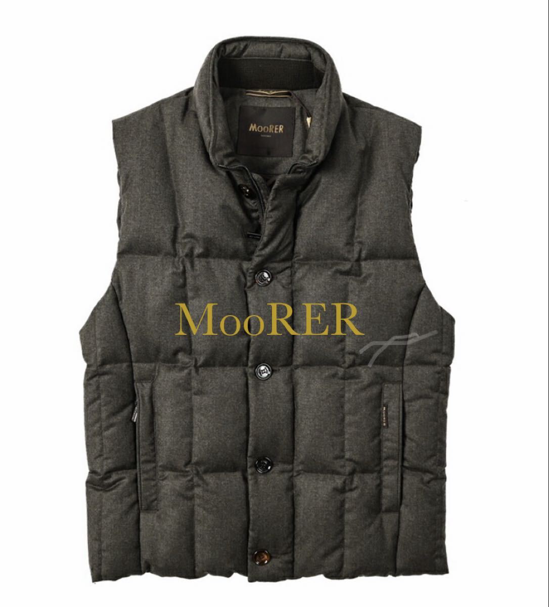 美品!国内正規品! MOORER ダウンベスト MANTEGNA-L ダウン ベスト FIRE 44 46 MONCLER タトラス モーリス SIRO 黒 茶 モンクレール M拍卖