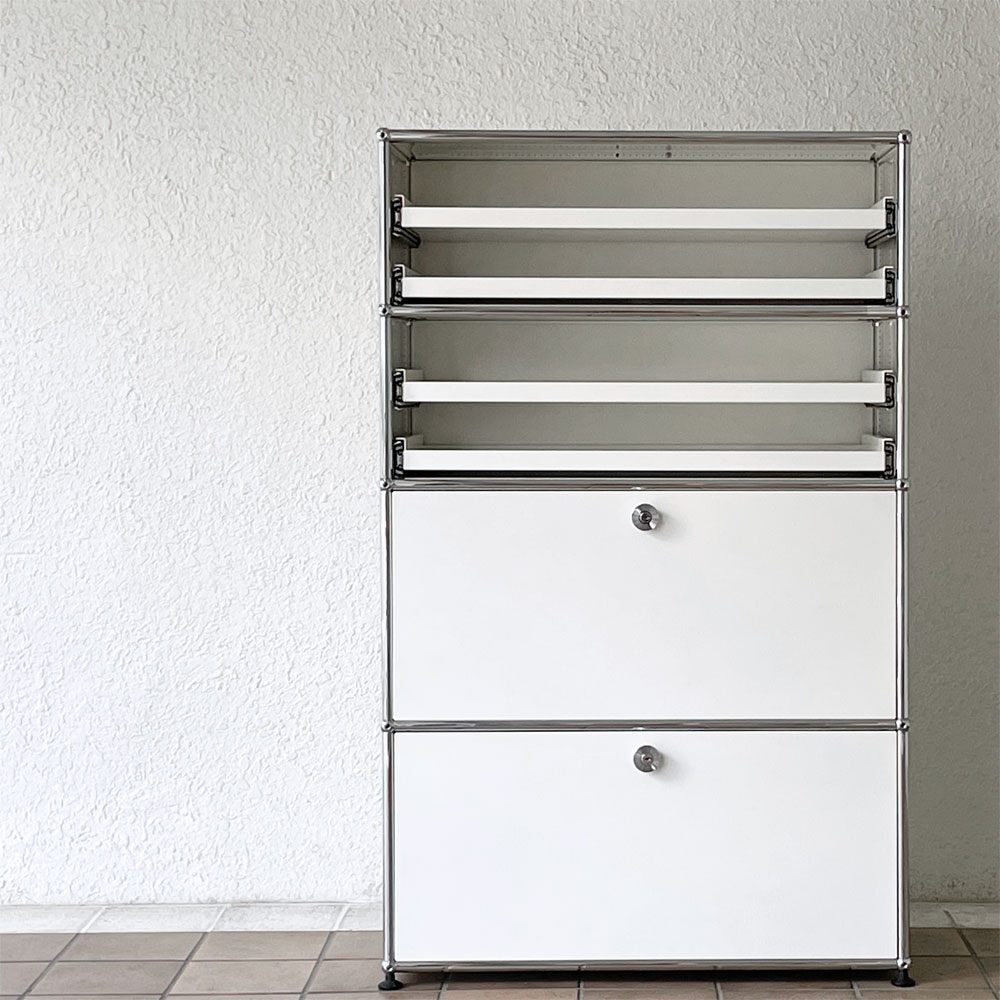 ◇ USMハラー USM Haller モジュラーファニチャー キャビネット シェルフ 1列4段 W77cm エクステンションシェルフ 定価431,595円拍卖