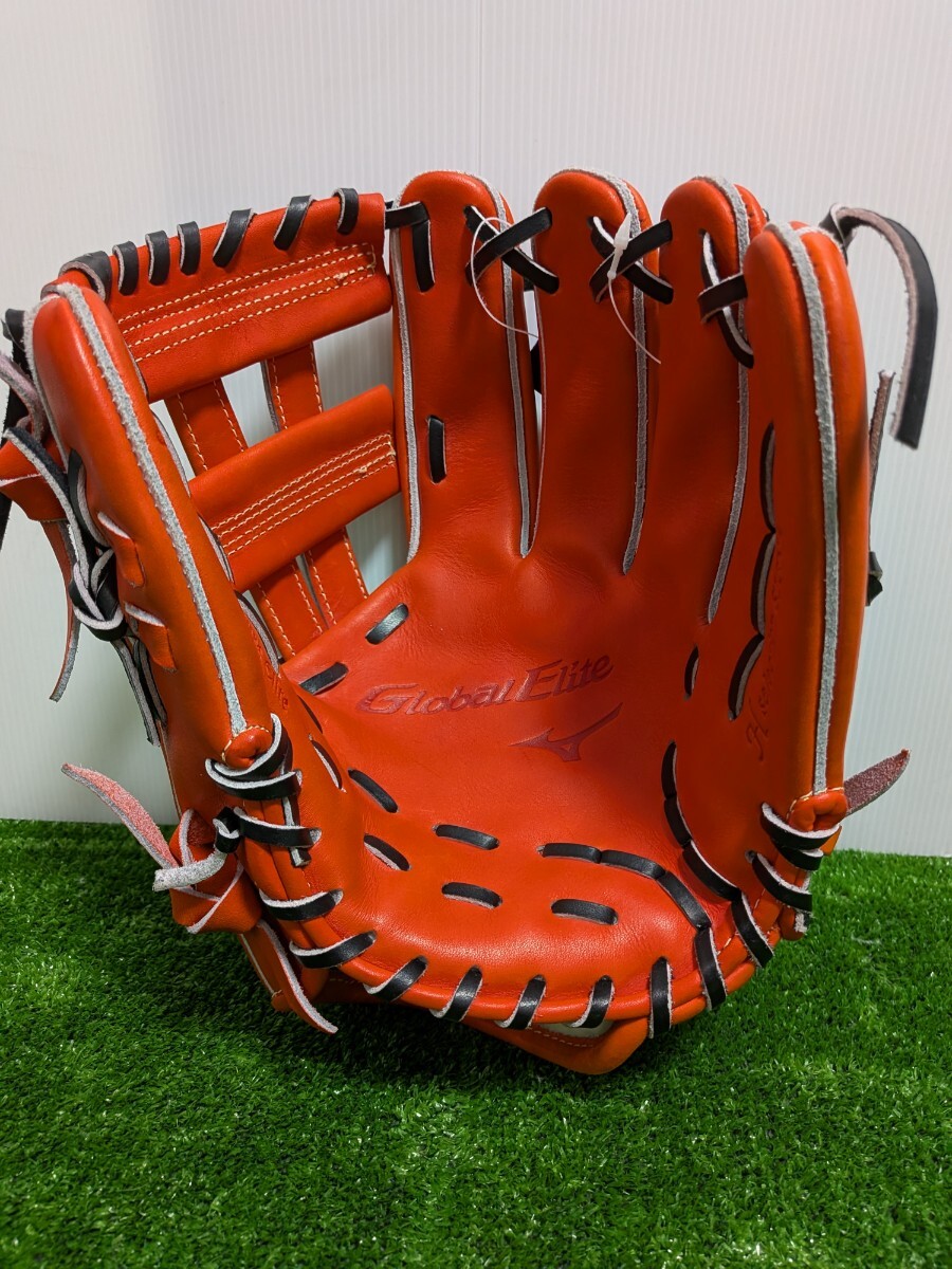 未使用DP品 MIZUNO/ミズノ GlobalErite/グローバルエリート Hselection SIGNA FFバンド 内野手用 1AJGH29523 スプレンディッドオレンジ拍卖