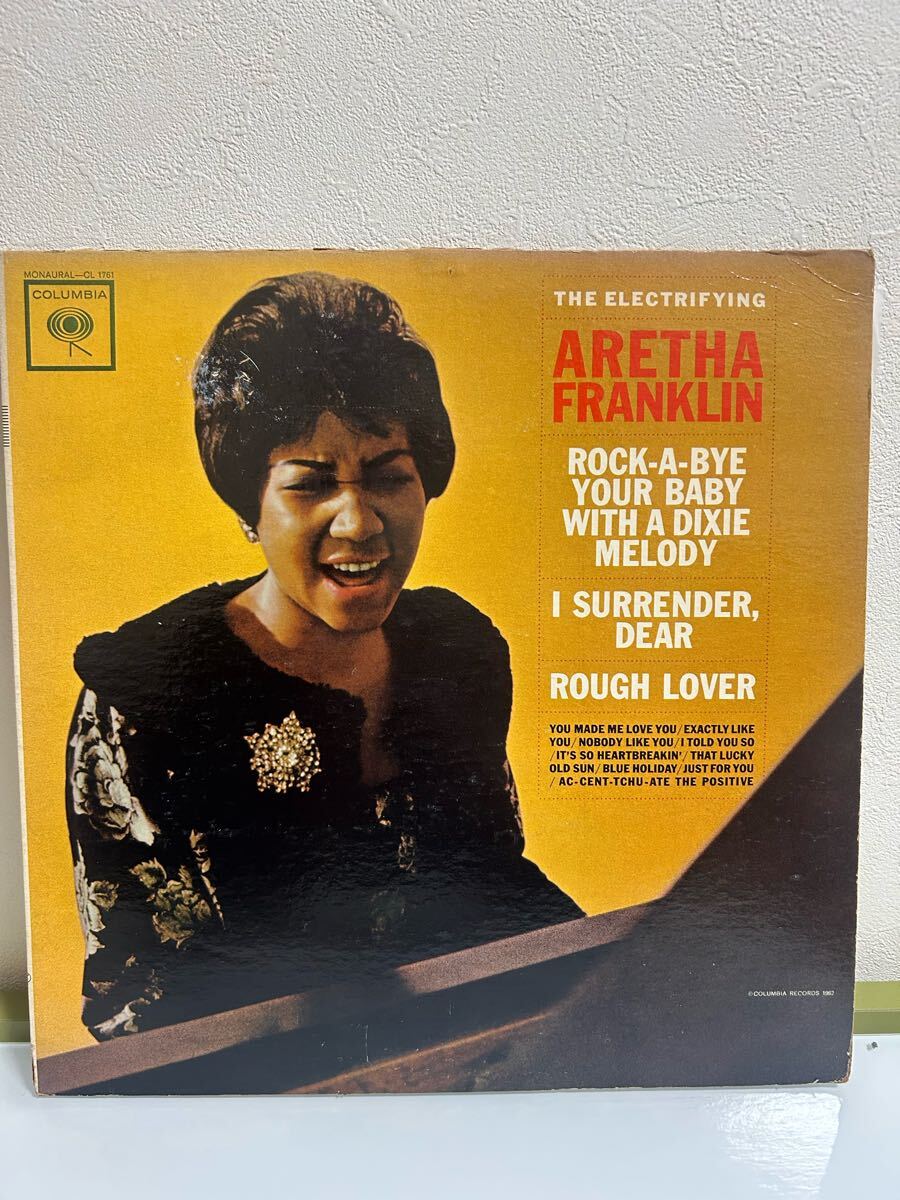 アレサフランクリン Aretha Franklin「 THE ELECTRIFYING ARETHA FRANKLIN」 LP USオリジナル盤 アナログレコード拍卖