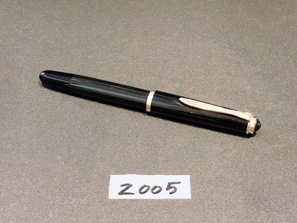 ペリカン PELIKAN 万年筆 400 14C-585 ブラック×ゴールド【動作確認済み】#Z005拍卖