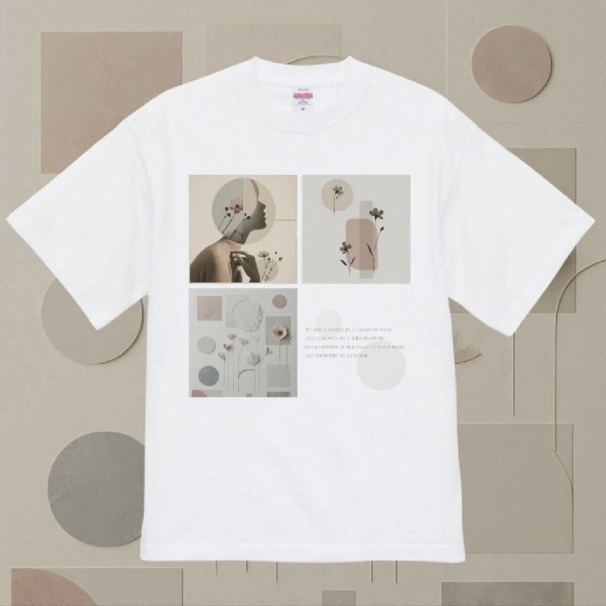 ◆新品◆ 半袖Tシャツ ハイクオリティー 韓国 Tシャツ シンプル ミニマル ストリート ボタニカル ホワイト L拍卖