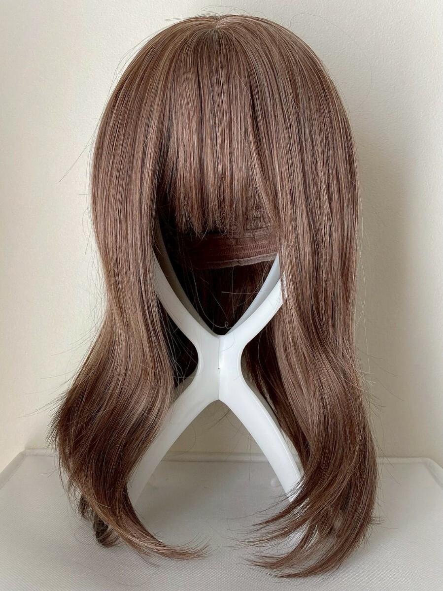 フルウィッグ ミルクティーピンク レイヤーカット ウィッグ ミディアムウィッグ MB56拍卖