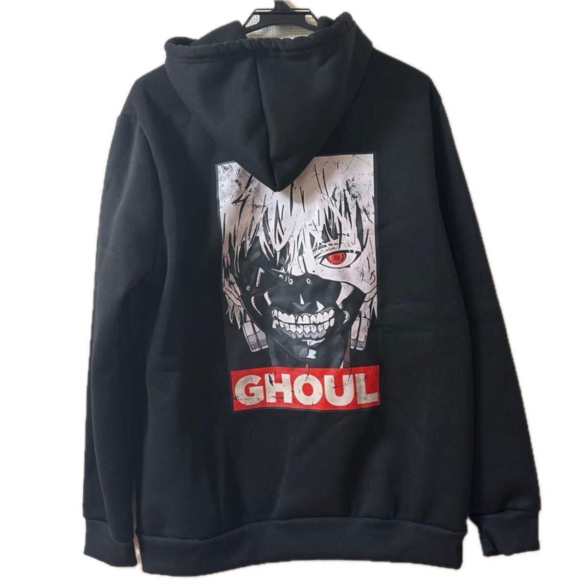 新品|東京喰種|パーカー|Lサイズ|黒|ブラック|金木研|佐々木琲世|東京グール拍卖