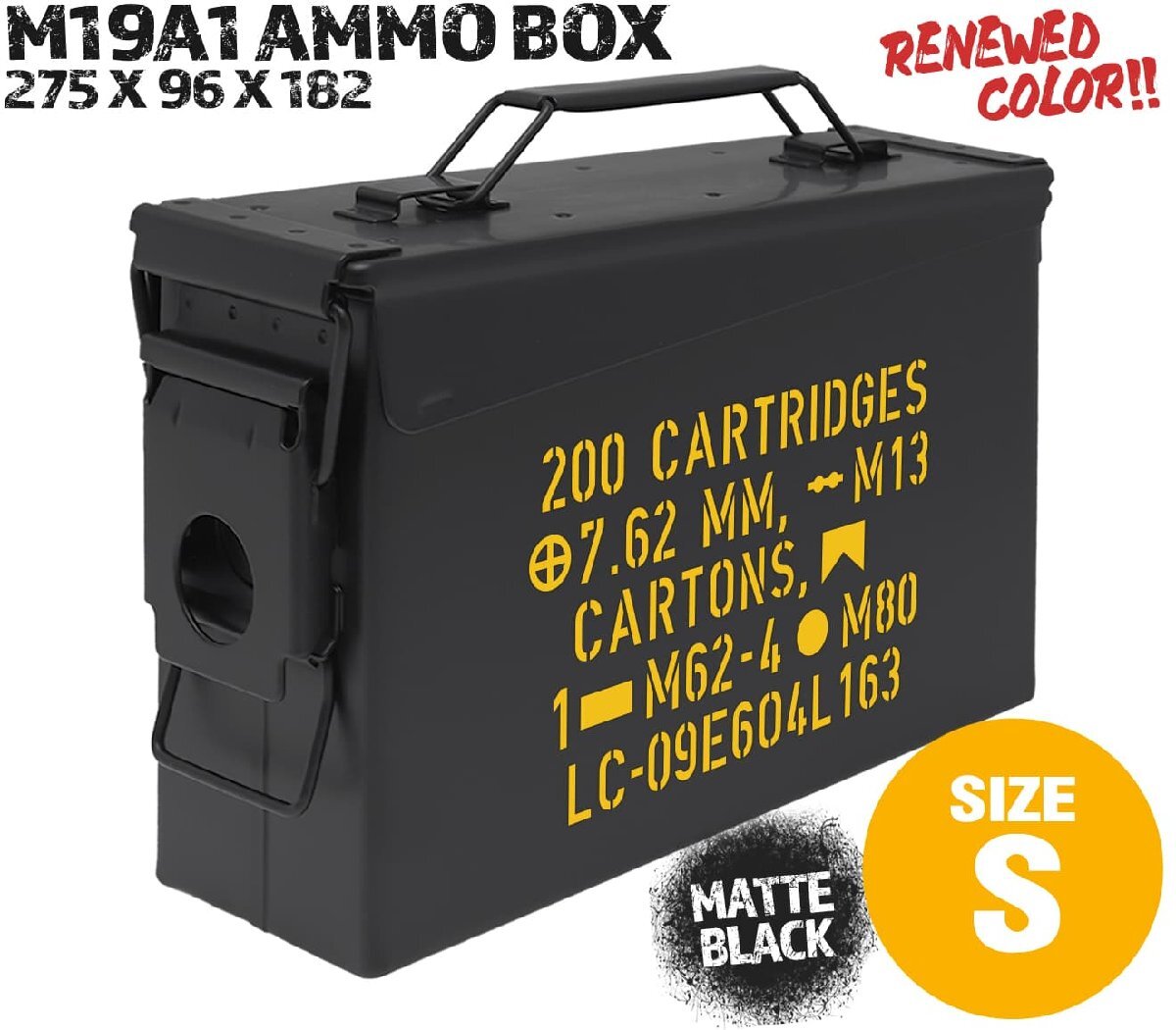 H8012BM19-SC MILITARY-BASE(ミリタリーベース)M19A1タイプ 7.62 アンモボックス w/ カッティングステッカー拍卖