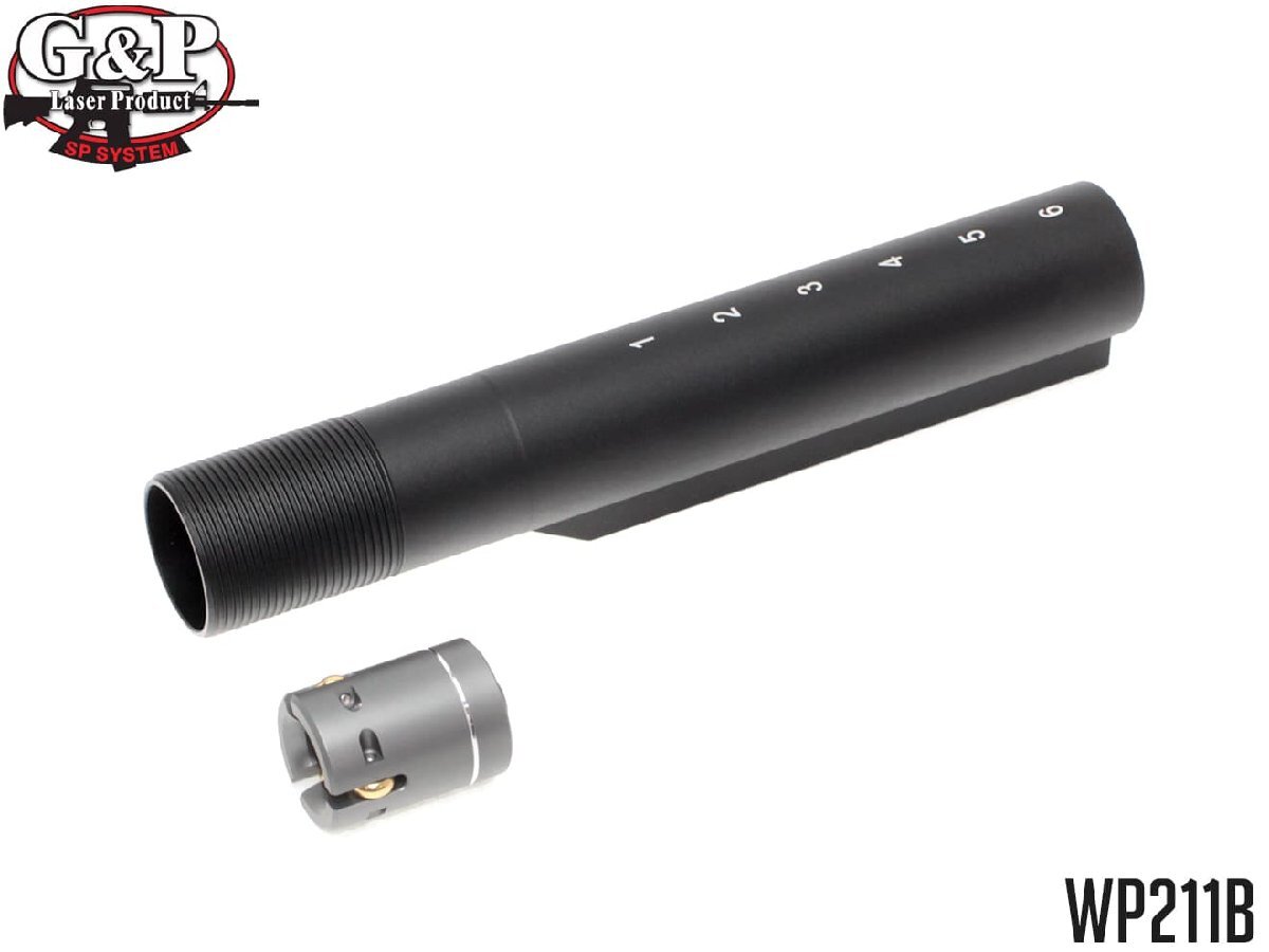 WP211B G&P M4 MWS バッファチューブ 6P BK w/ローラーボルト B拍卖