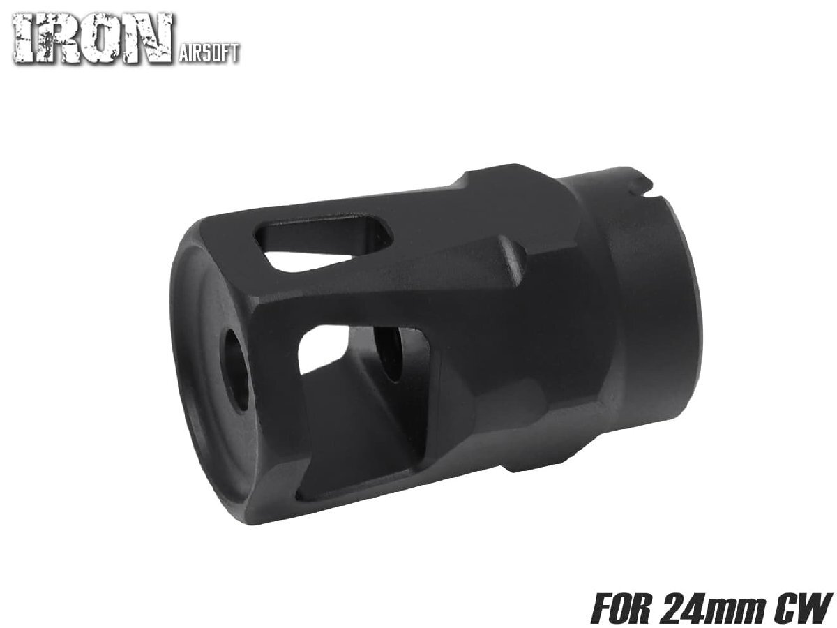 IRO-1901C IRON AIRSOFT Arctos tactical スチールCNC フラッシュハイダー 24mmCW拍卖