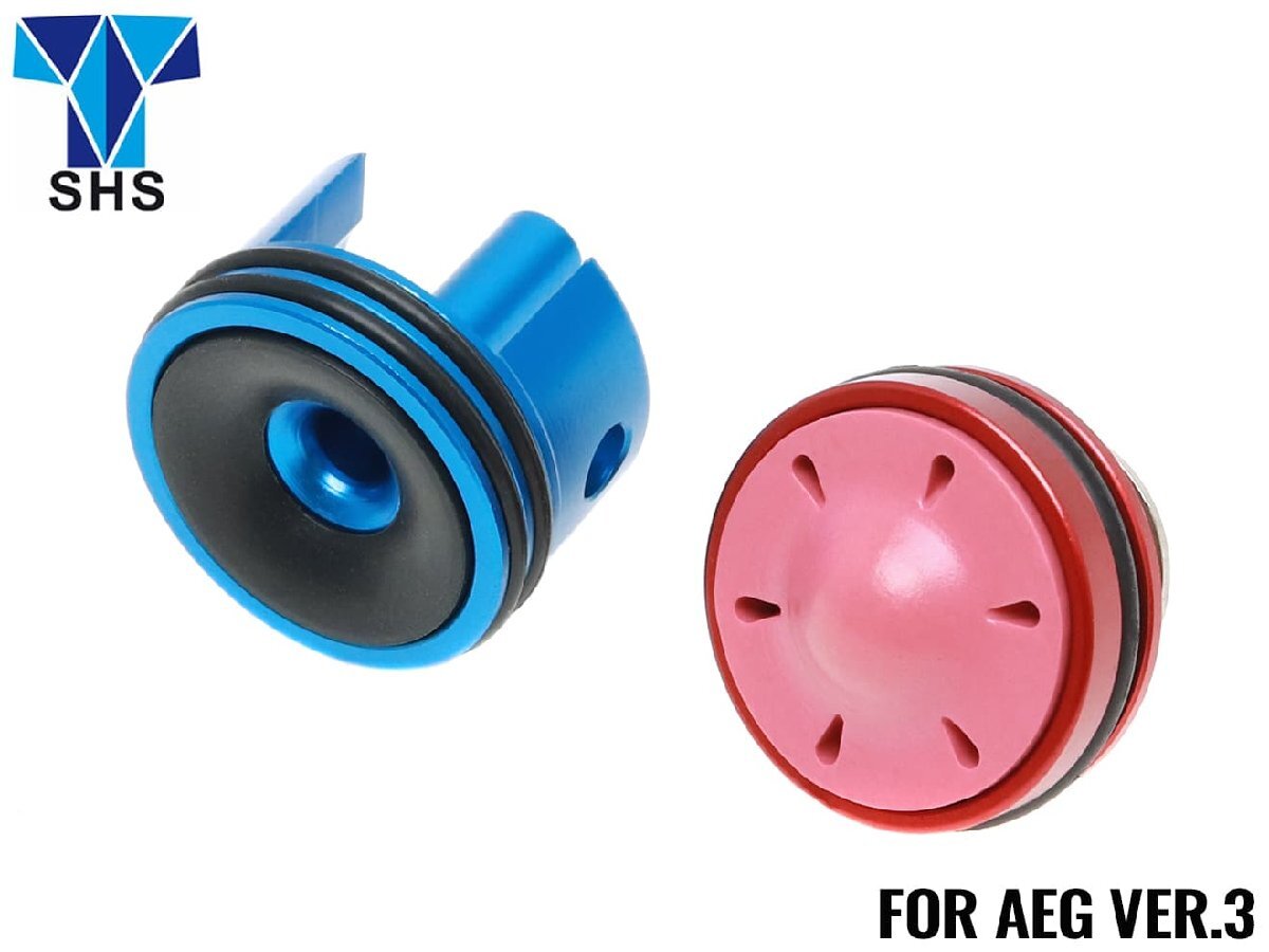 SH-CPS-0002 SHS アルミCNC テーパーシリンダーヘッド&サイレントピストンヘッドSET Ver 3拍卖