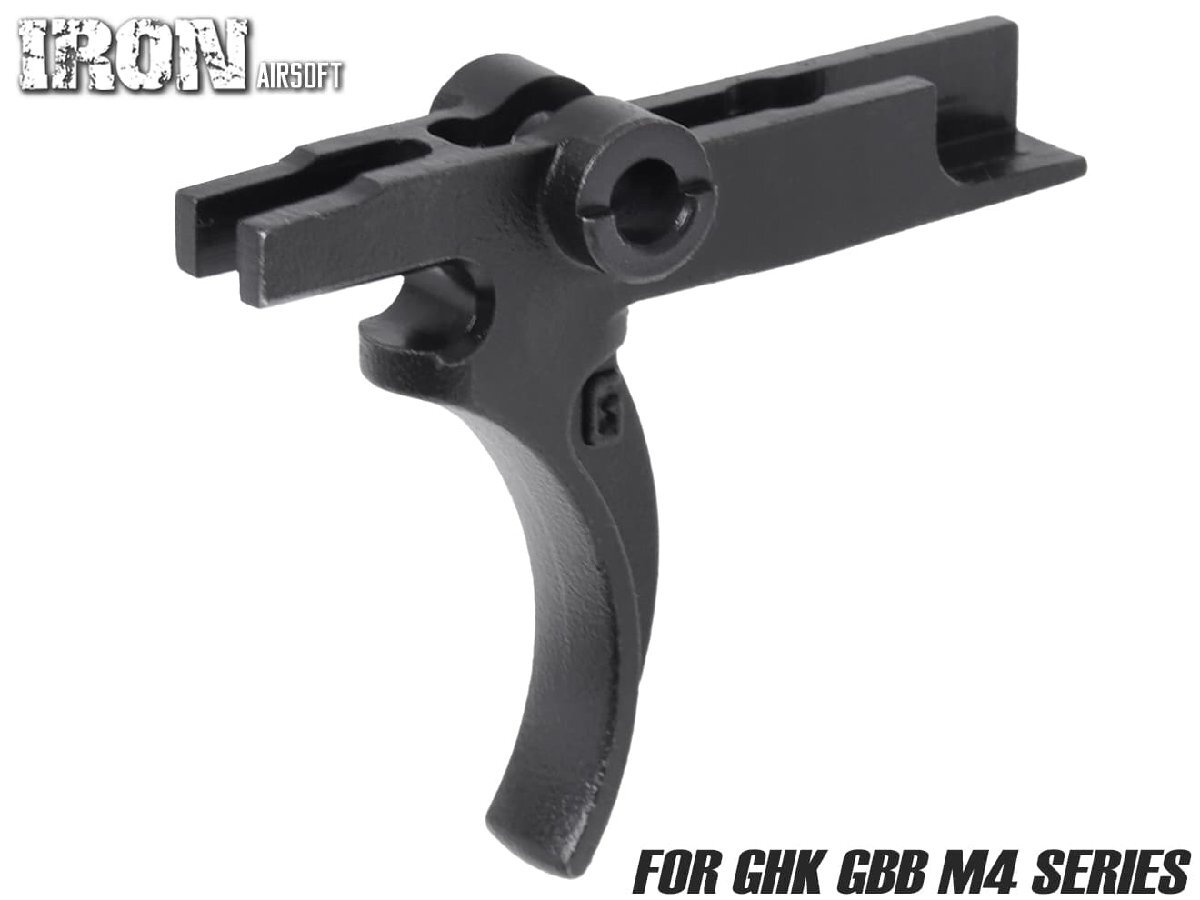 IRO-2302B IRON AIRSOFT Geisseleスタイル SSP カーブドボウ トリガー for GHK GBB M4拍卖