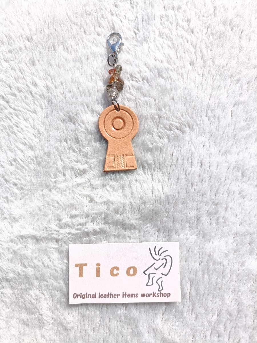 Tico 古墳型ストラップ ① パワーストーン ブラックスーパーセブン 拍卖