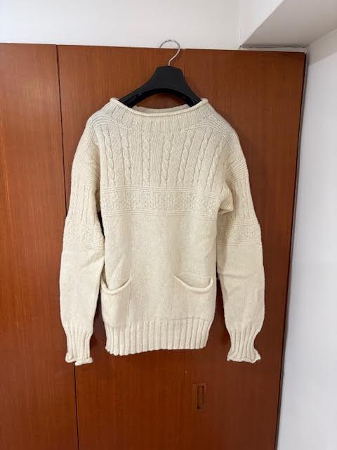 ■完売 Nigel Cabourn ケーブル編み ウール ニット 8 ナイジェルケーボン拍卖