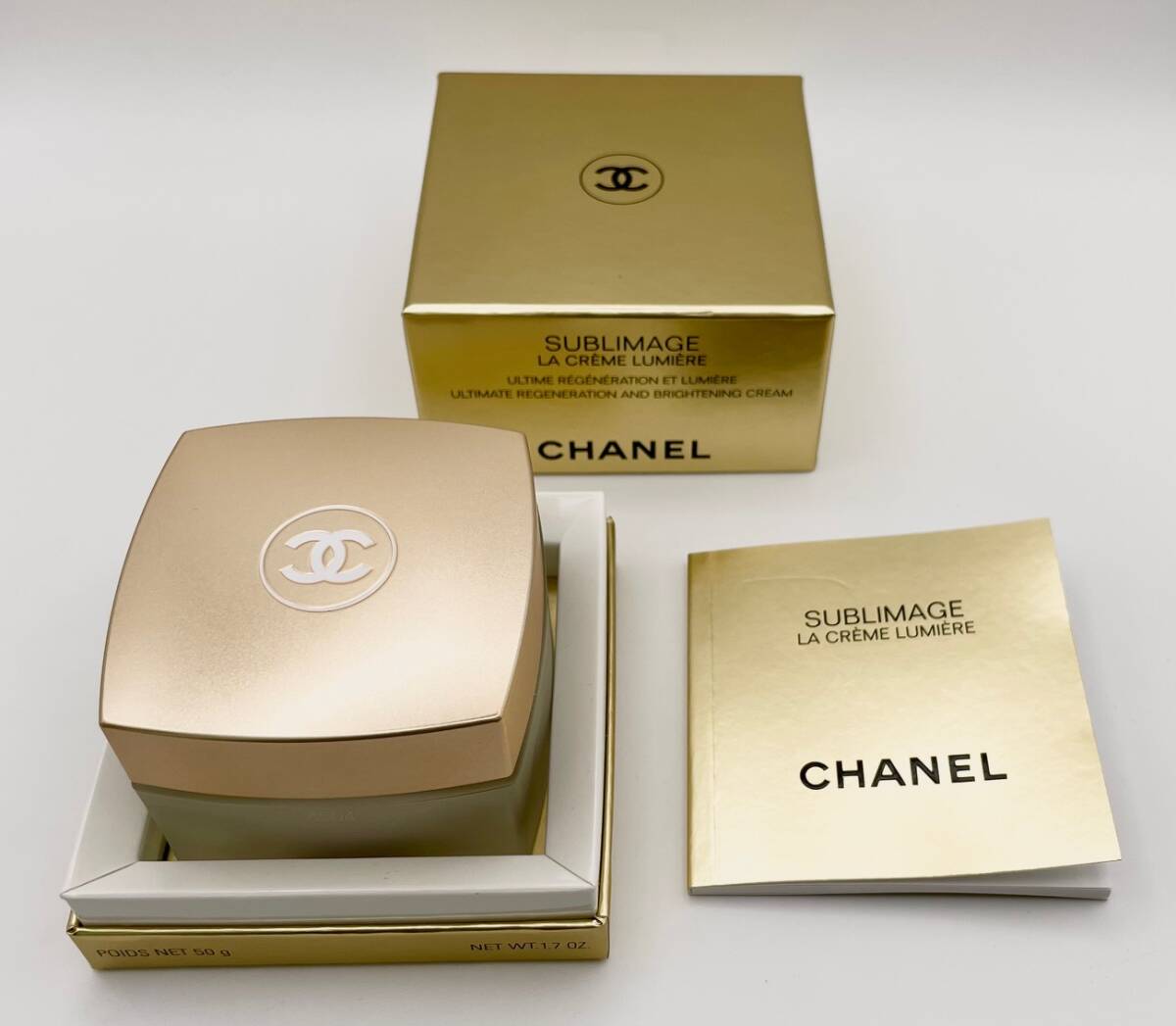 FK2458【未使用】CHANEL シャネル サブリマージュ ラ クレーム ルミエール 50g エモリエントクリーム フェイスクリーム 保湿クリーム拍卖