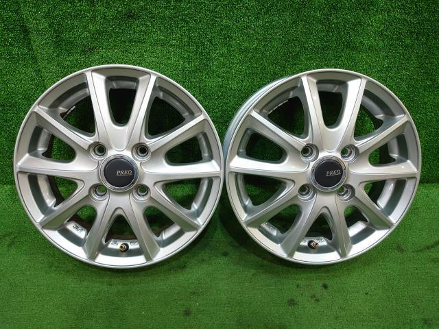 中古 アルミホイール ブリヂストン PREO ラパン HE21S 13×4J アルミホイール2本拍卖