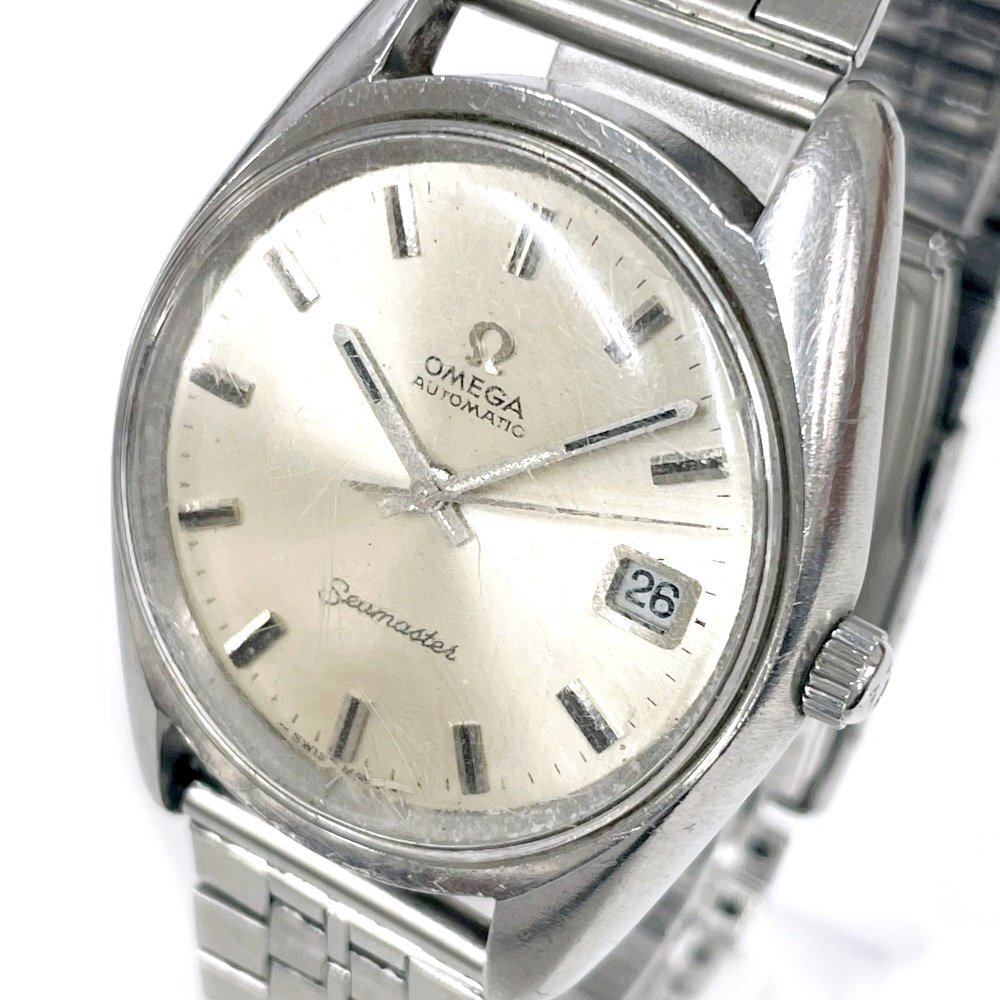 【1円スタート】OMEGA オメガ シーマスター SS シルバー文字盤 自動巻き メンズ腕時計 ジャンク A901535拍卖