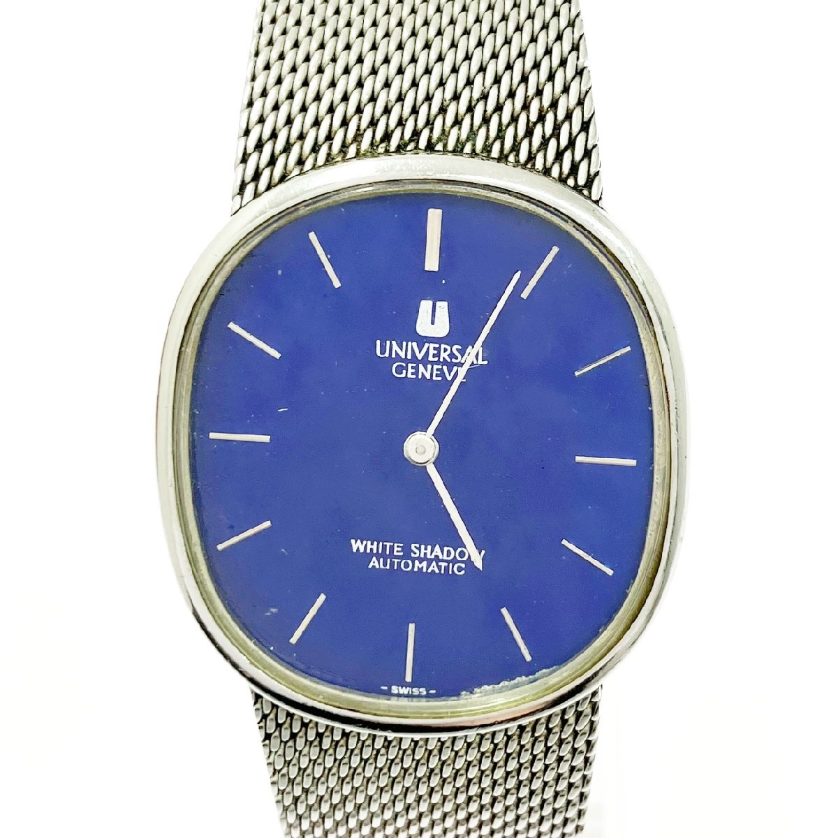 【1円スタート】Universal Geneve ユニバーサル・ジュネーブ SS ネイビー文字盤 自動巻き ボーイズ腕時計 ジャンク A817102拍卖