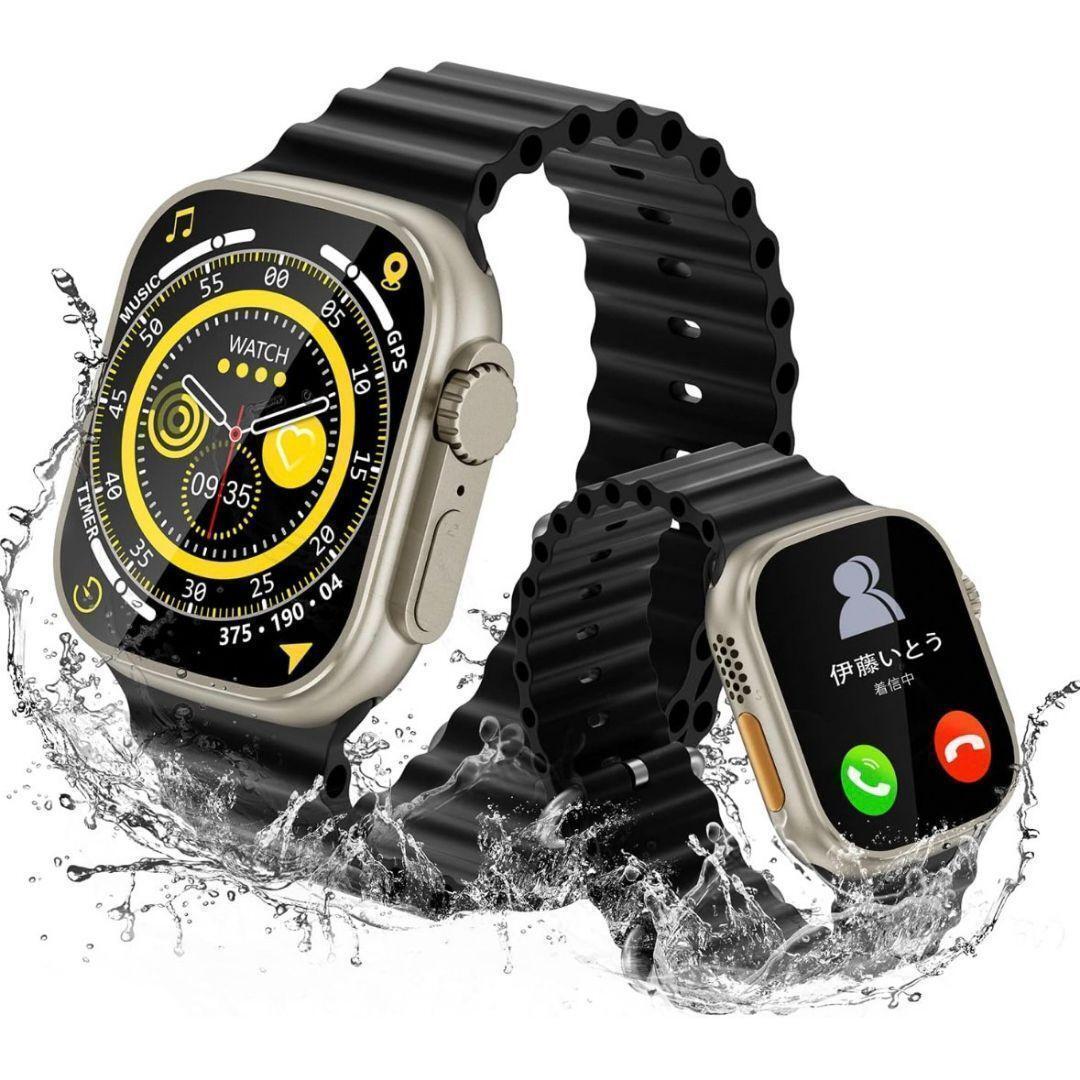 スマートウォッチ亜鉛合金材 Bluetooth5.3 通話機能2.15 日本語拍卖