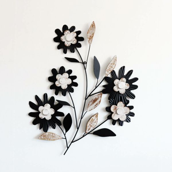 ウォールアート 壁掛け 壁飾り 花 フラワー アイアン ウォールデコ インテリア 飾り ディスプレイ 雑貨 おしゃれ かわいい拍卖