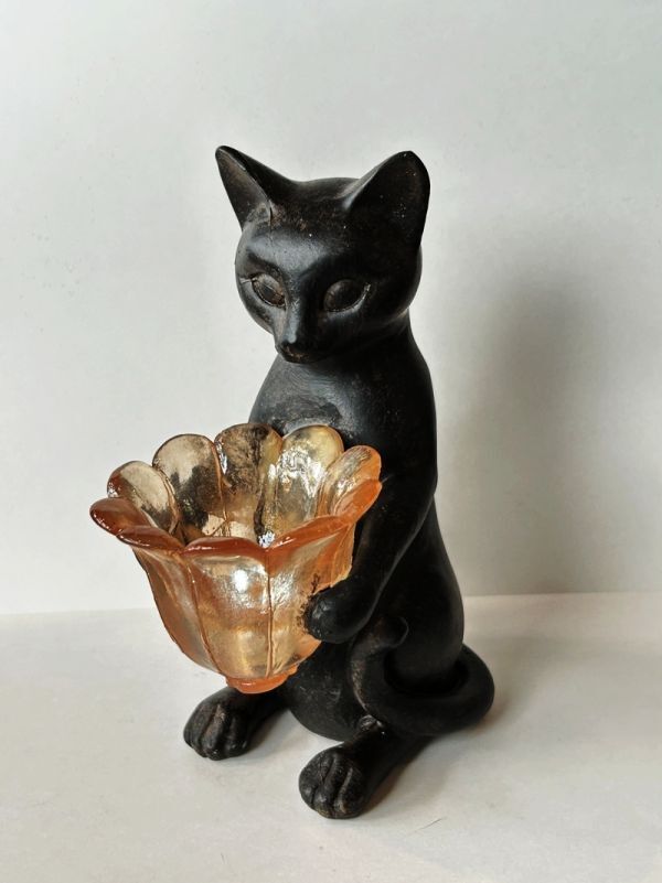 ローズライト ネコ オブジェ 猫 照明 アニマル 動物 置物 インテリア 飾り かわいい オーナメント レジン 雑貨 プレゼント ギフト 贈り物拍卖