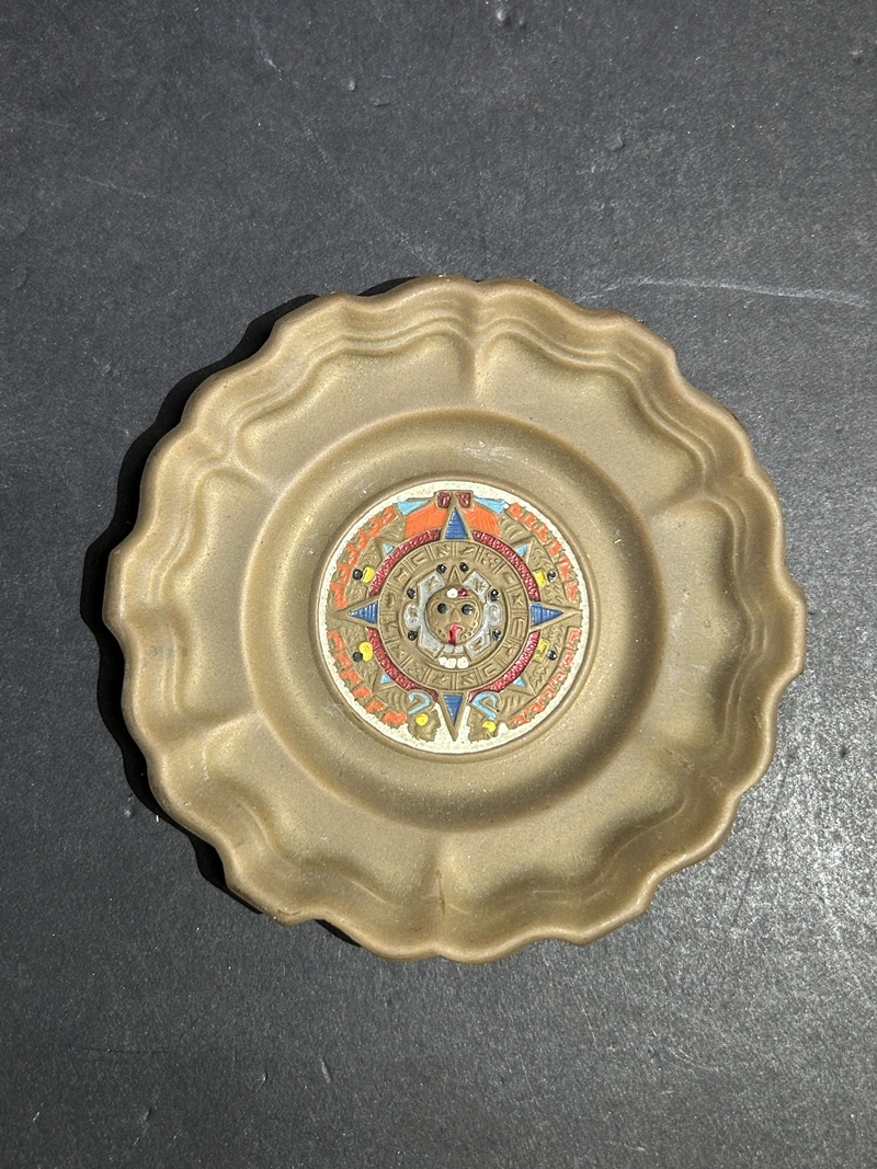 ● コレクター必見 ヴィンテージ 銅製? 金属製 飾り皿 プレート 雑貨 オブジェ インテリア コレクション Zr198拍卖