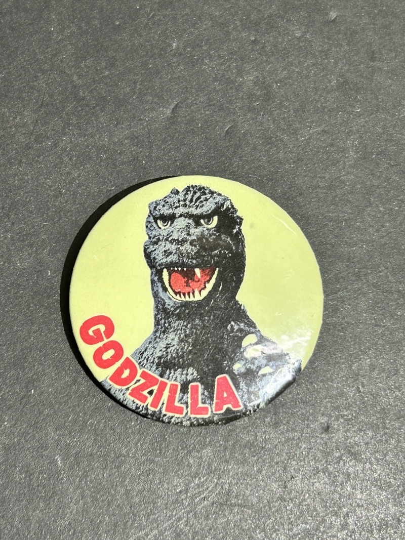 ● コレクター必見 レトロ ゴジラ 缶バッチ バッジ 東宝 雑貨 グッズ コレクション Zr586拍卖