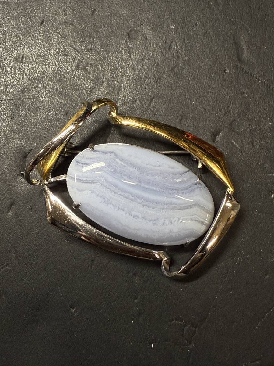 ★コレクター必見 ビンテージ ブローチ カラーストーン? 水色 レディース アクセサリー レトロ 飾り コレクション GT651拍卖