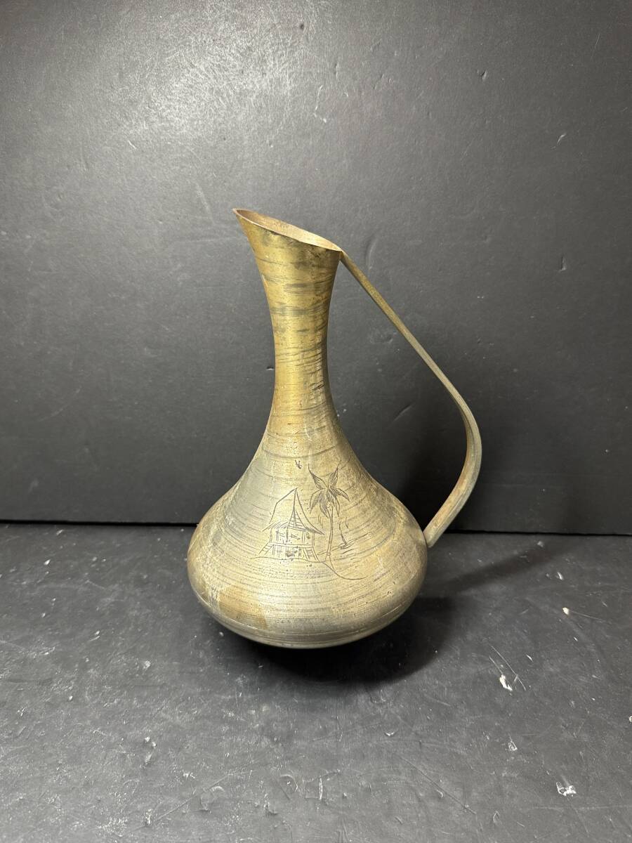 ★コレクター必見 PEWTER 97% マレーシア 水差し? 花瓶 花器 花入れ 一輪挿し ピッチャー 高さ27cm 金属工芸 現状品 GT727拍卖