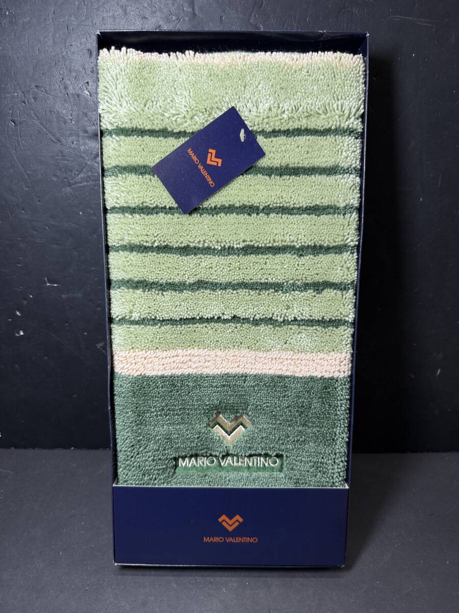 ★コレクター必見 未使用品 MARIO VALENTINO マリオバレンチノ バスマット 45㎝×65㎝ 足ふきマット バス お風呂用品 グリーン GT907拍卖