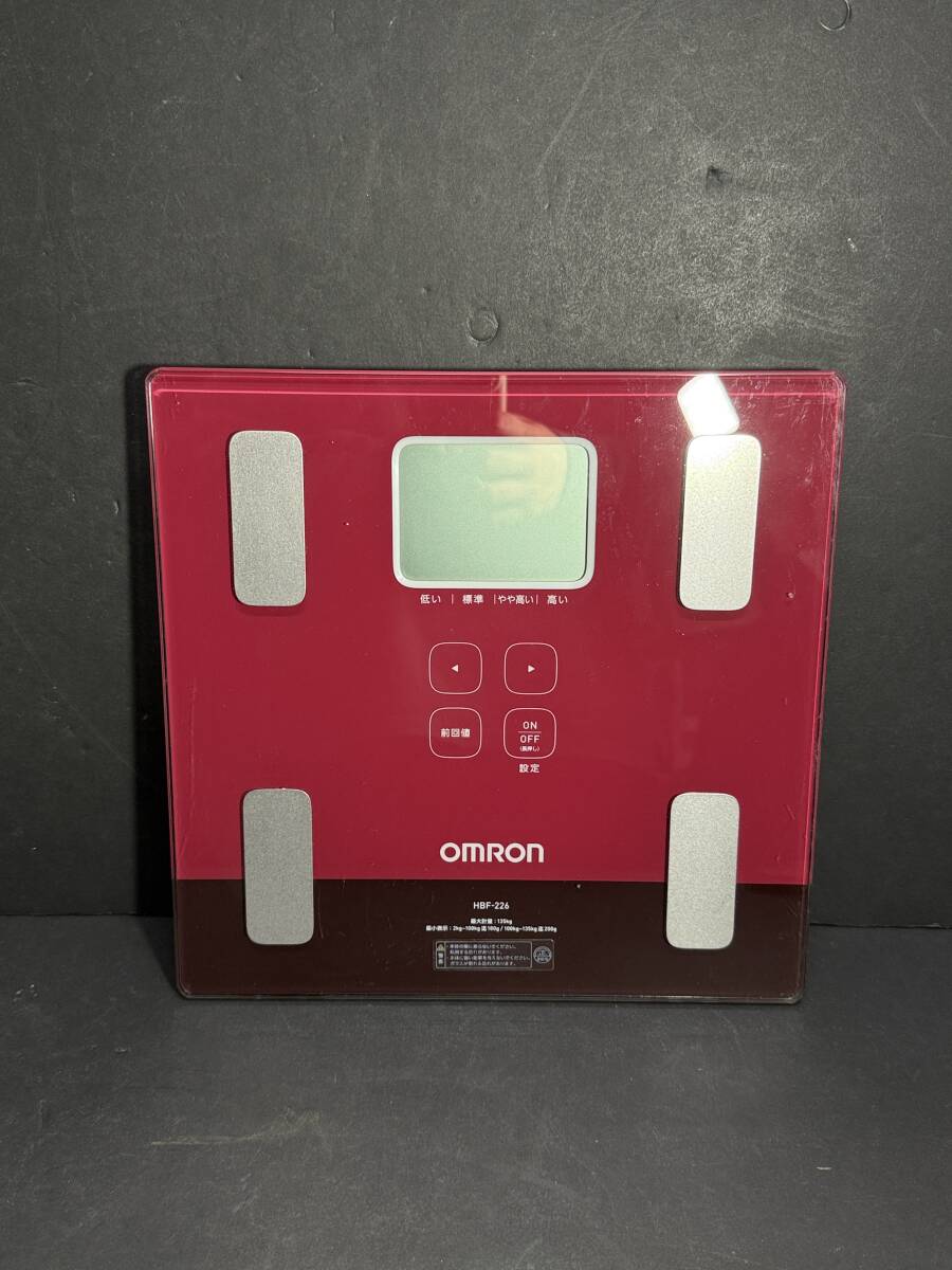 ★コレクター必見 通電可 OMRON HBF-226-R オムロン 体組成計 カラダスキャン 体重計 体脂肪率 BMIなど 測定器 健康管理 体重管理 GT997拍卖