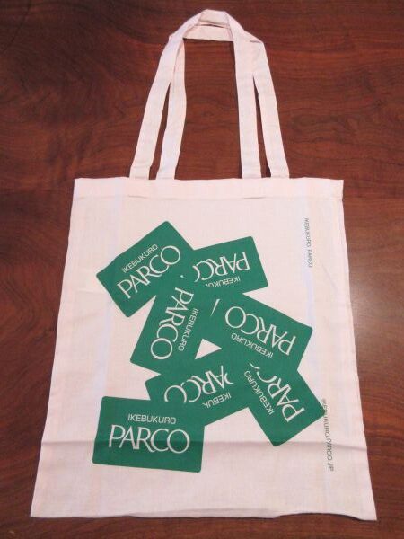 池袋パルコ★PARCO ノベルティ・トートバッグ ピンク×グリーン 新品・未使用品拍卖