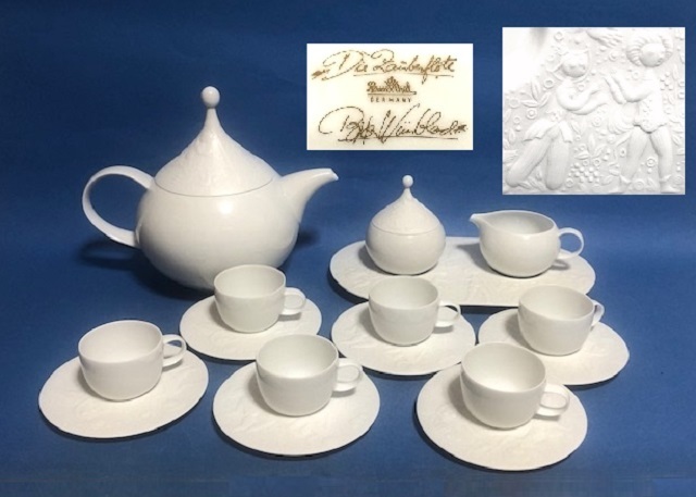 ◎Rosenthal ローゼンタール 18pコーヒーセット 「魔笛」◎s63拍卖