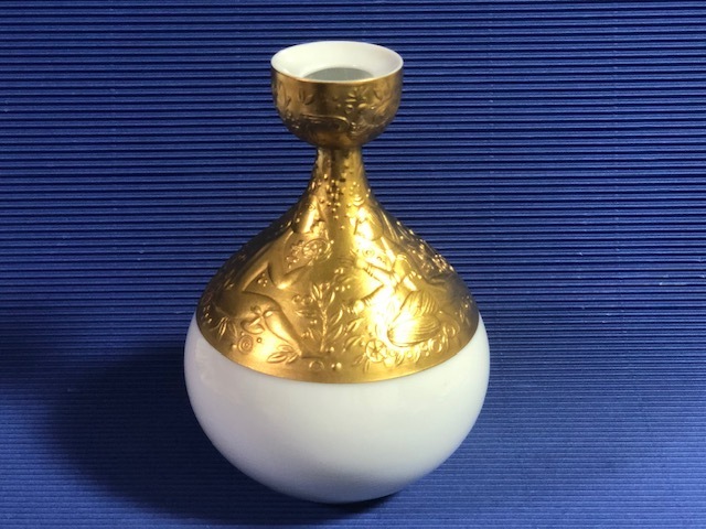 ◎Rosenthal ローゼンタール キャンドルホルダー 蝋燭台 ゴールド 金「魔笛」◎z56拍卖