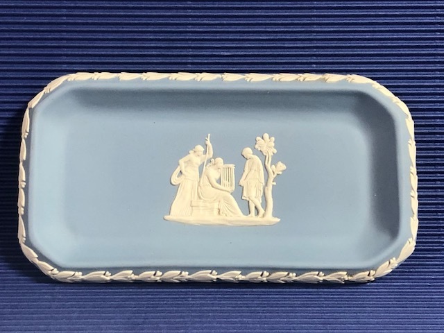 ◎ウェッジウッド ジャスパー 長方形プレート◎z59拍卖