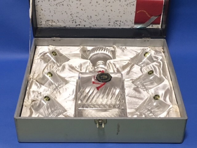 ◎昔の保谷クリスタル HOYA クリスタル酒器セット◎箱付拍卖