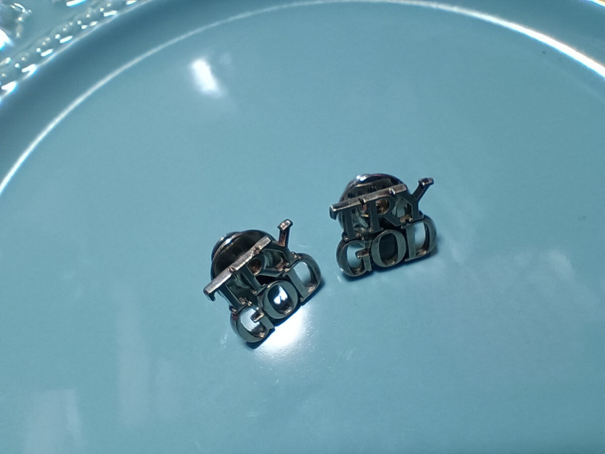 TIFFANY TRY GOD ピンバッジ ティファニー ビンテージ 1970年代 シルバー 2個セット拍卖