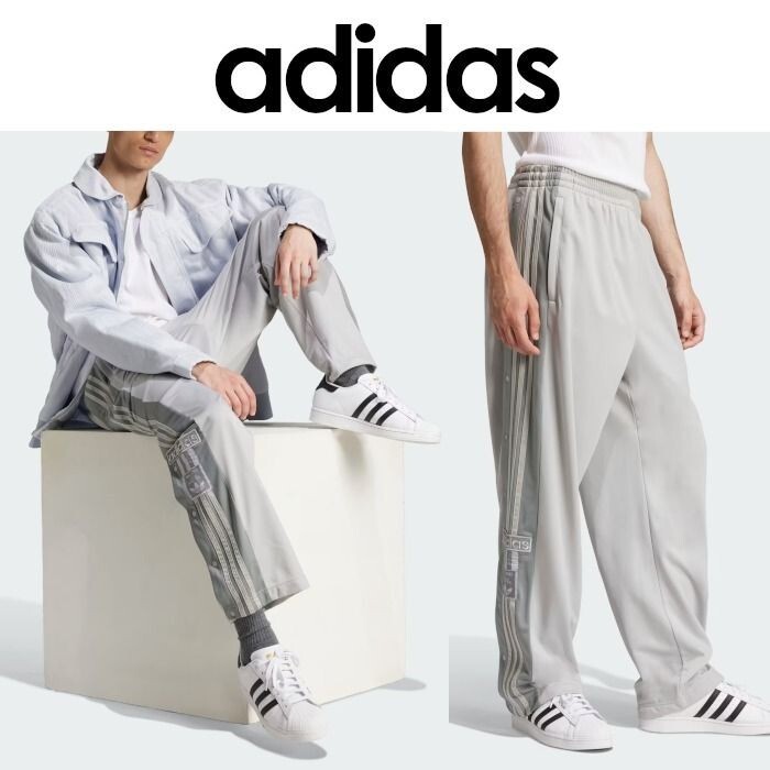 新品 未使用 adidas アディブレイク ジャージ パンツ L グレー アディダス オリジナルス拍卖