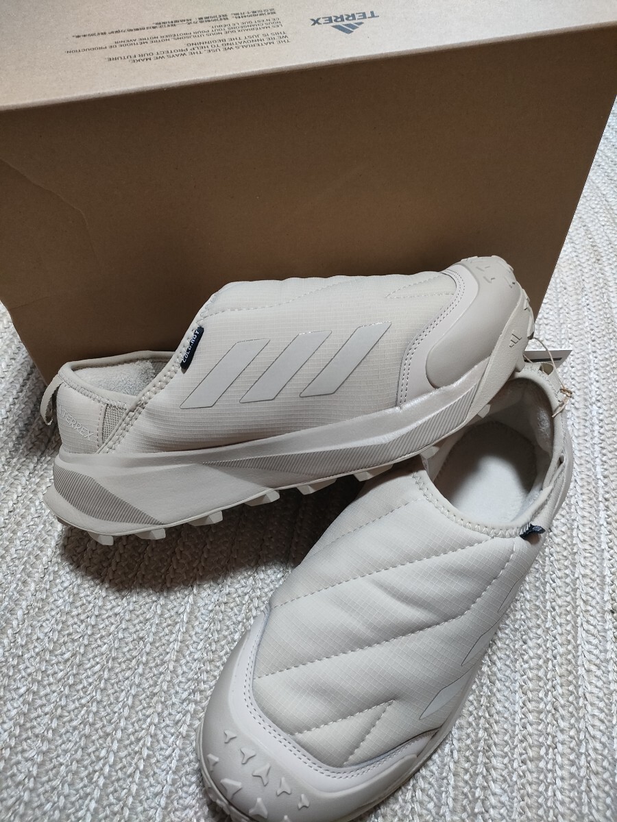 新品 未使用 adidas TERREX WINTER SLIPON 27.5cm ベージュ アディダス テレックス ウィンター スリッポン スニーカー 防寒 シューズ 拍卖