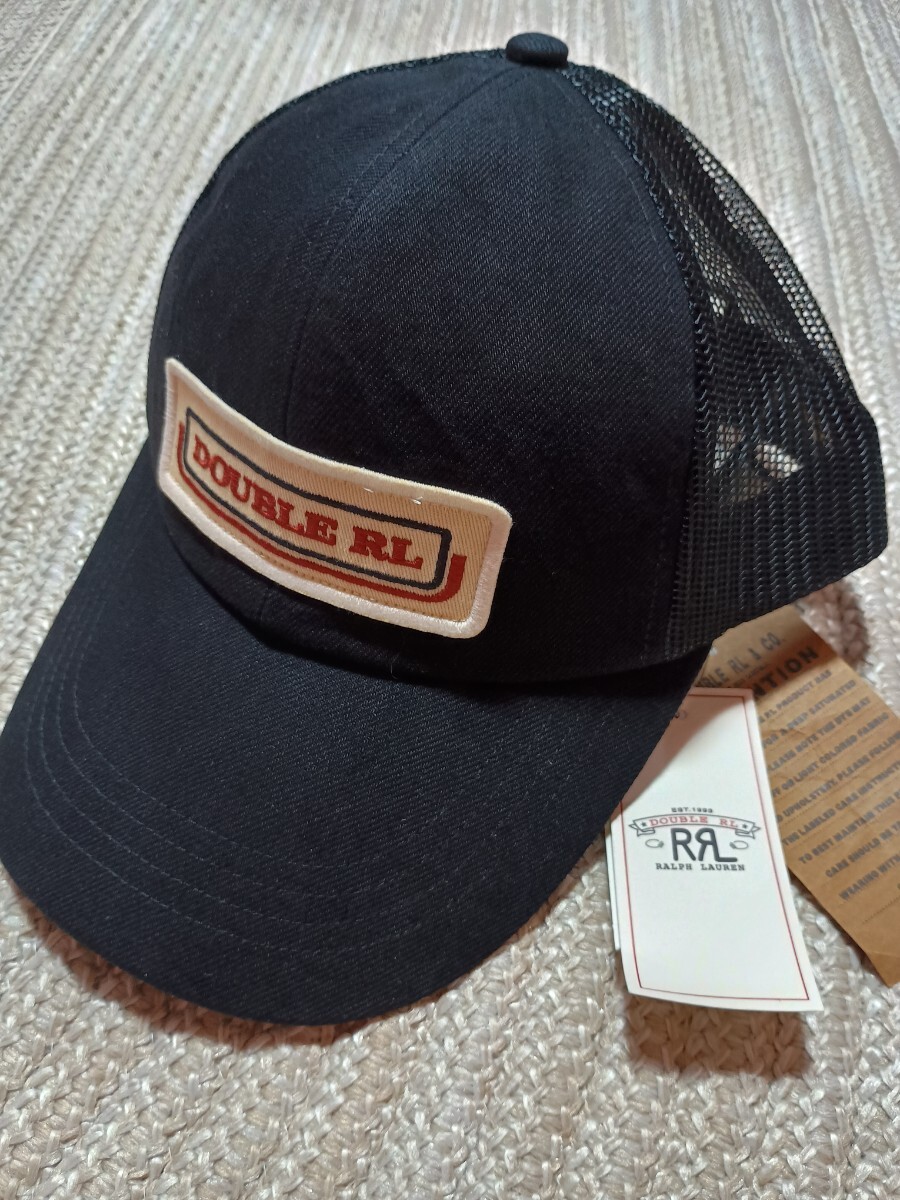 新品 未使用 RRL コットン メッシュキャップ ブラック 黒 ポロ ラルフローレン 帽子 ダブルアールエル拍卖
