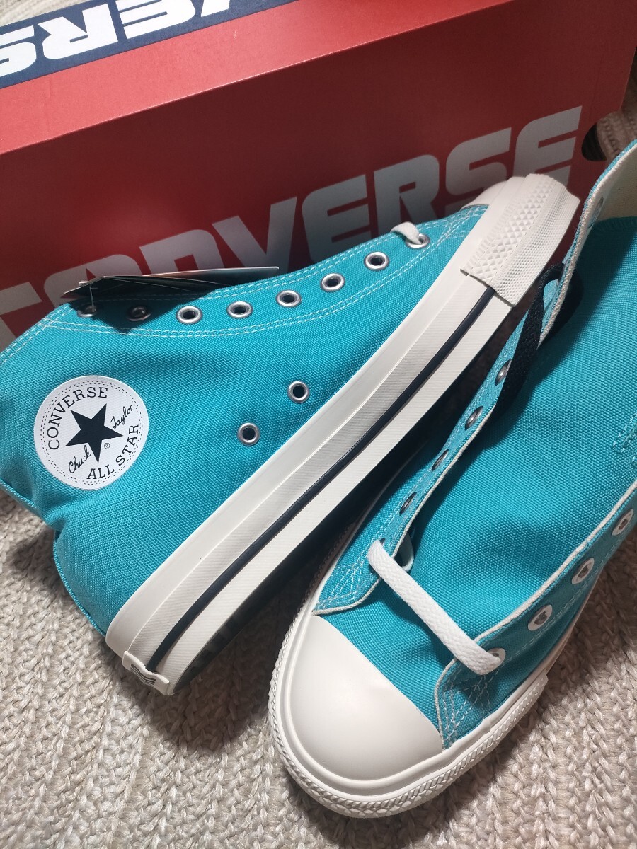 新品 未使用 CONVERSE ALLSTAR NC HI 27cm ブルー ネオンカラー コンバース オールスター ハイカット REACT リアクトソール拍卖