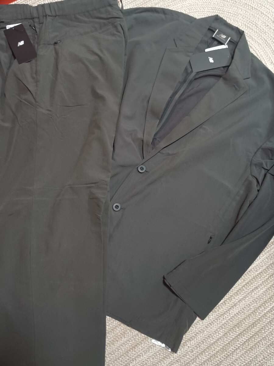新品 定価42900 ニューバランス MET24 セットアップ XL ブラック 黒 オーバーシルエット ジャケット ワイドパンツ New Balance メンズ拍卖