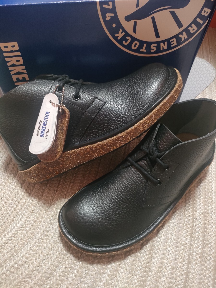 新品 定価25300 BIRKENSTOCK ビルケンシュトック ミルトン ブーツ 26cm 40 ブラック 黒 レギュラー 天然皮革 レザー メンズ拍卖