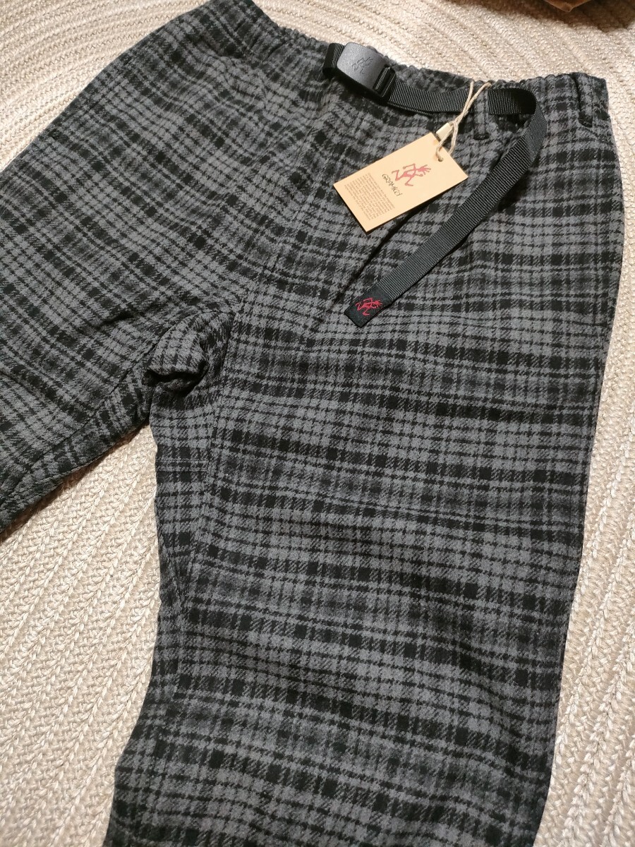 新品 未使用 GRAMICCI グラミチ ウールブレンド ST ロングパンツ L ブラック グレー チェック 国内正規品 メンズ アウトドア 拍卖