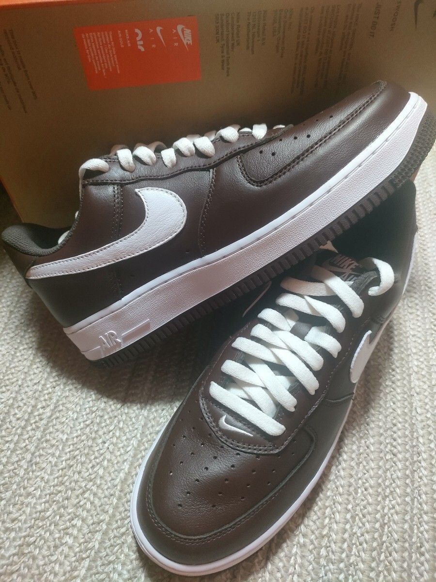 新品 NIKE ナイキ AIR FORCE 1 RETRO 28cm US10 チョコレート ブラウン エアフォース1 エアフォース レトロ メンズ 拍卖