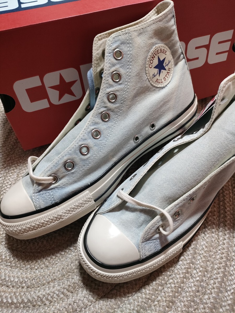 新品 CONVERSE ALL STAR US 27cm AGED DENIM HI エイジド デニム コンバース オールスター スニーカー ALLSTAR ハイカット拍卖