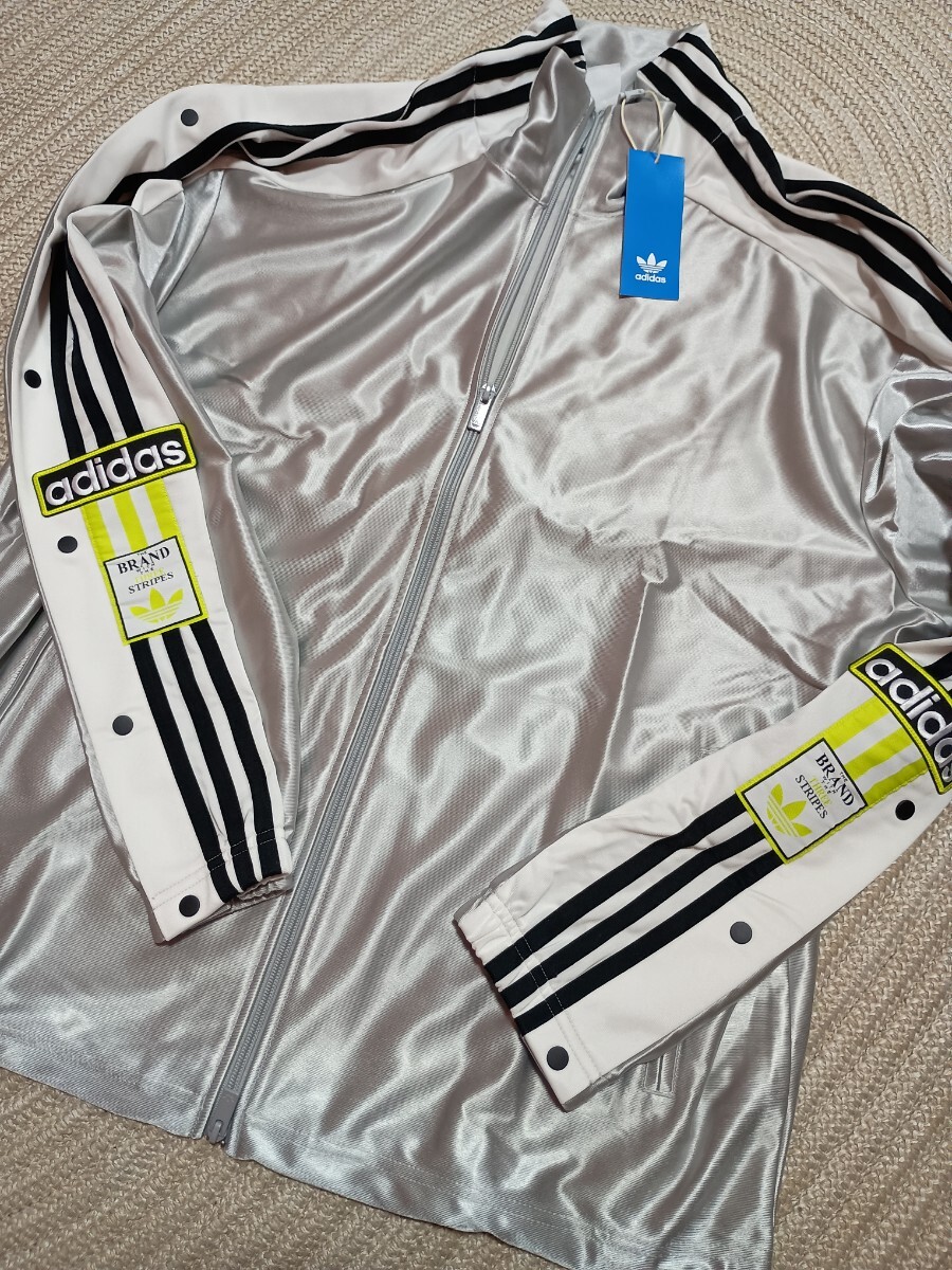 新品 定価16500 adidas アディブレイク ジャージ ジャケット L シルバー メンズ アディダス オリジナルス メガブレイク拍卖