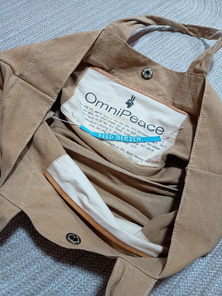 OmniPeace オムニピース 麻 トートバッグ 海外セレブ 男女兼用拍卖