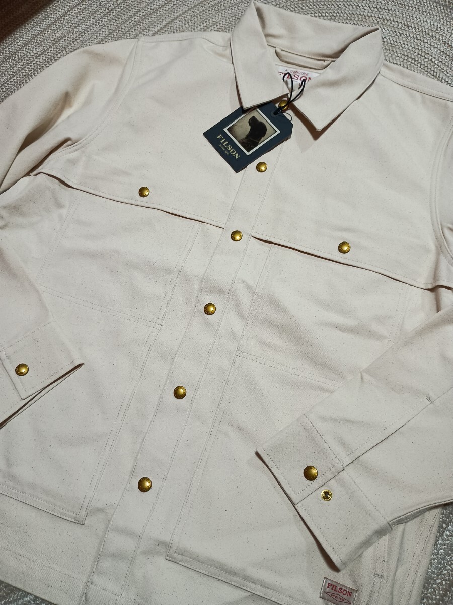 新品 定価39600 FILSON フィルソン Dry Tin JAKET Shirt キャンバス L カバーオール ジャケット ナチュラル拍卖